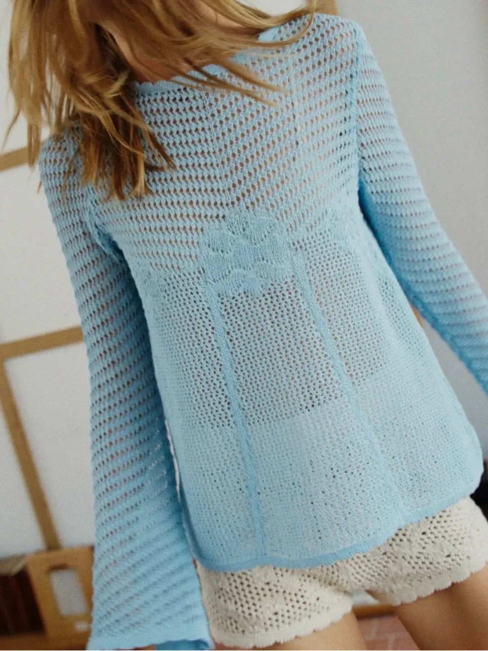 NWT ZARA FLARED SLEEVE KNIT JUMPER